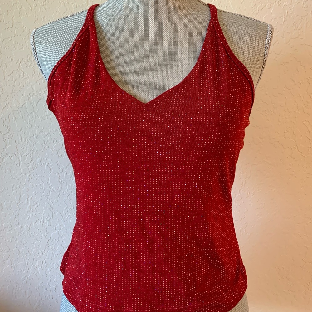 Sparkle red top